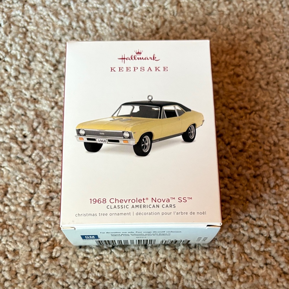 Hallmark Keepsake 1968 Chevrolet Nova SS in Yellow